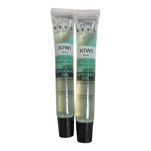 Girl Boss Lip Gloss 2pc Set Lightly Tinted Moisturizing and Hydrating Kiwi